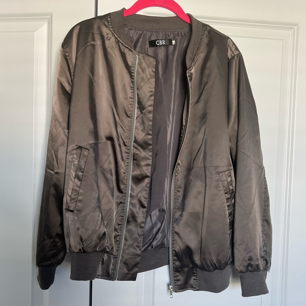 Metallic/brown bomber jacket - Picture 1 of 5